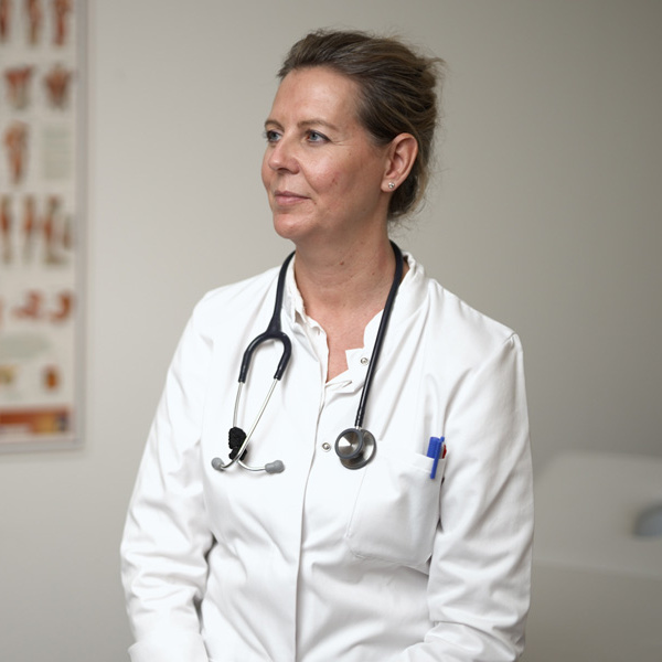 Dr. Engelhardt in a treatment room