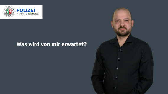 Erklärvideo in Gebärdensprache: Was wird von mir erwartet bei der Fachoberschule Polizei?