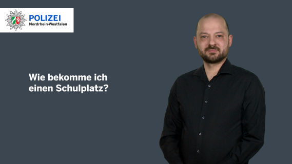 Erklärvideo in Gebärdensprache: Wie bekomme ich einen Schulplatz?