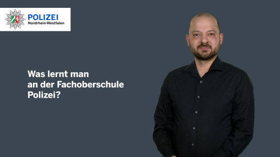 Erklärvideo in Gebärdensprache: Was lernt man an der Fachoberschule Polizei?