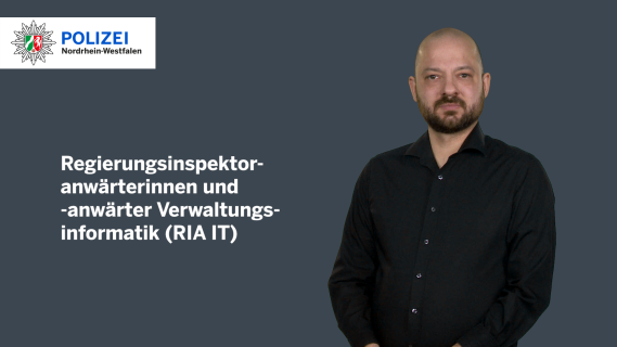 Erklärvideo in Gebärdensprache: Duales Studium Regierungsinspektor Verwaltungsinformatik (RIA IT)