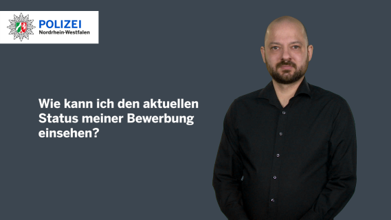 Erklärvideo in Gebärdensprache: Wie kann ich den aktuellen Status meiner Bewerbung zum RIA IT einsehen?