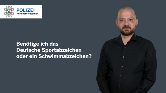 Erklärvideo in Gebärdensprache: Benötige ich das Deutsche Sportabzeichen oder ein Schwimmabzeichen für den RIA IT?