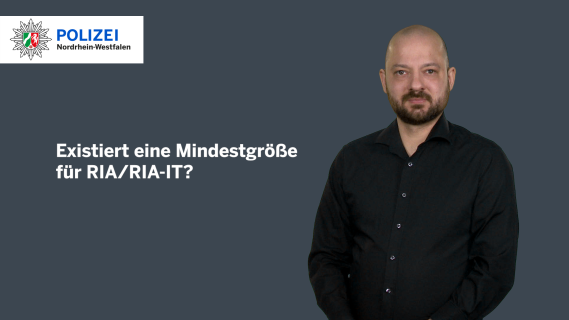Erklärvideo in Gebärdensprache: Existiert eine Mindestgröße für RIA-IT?